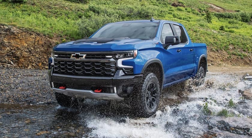 2022 Chevy Silverado in Blue