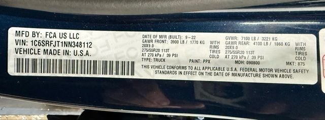 2022 RAM 1500 Laramie