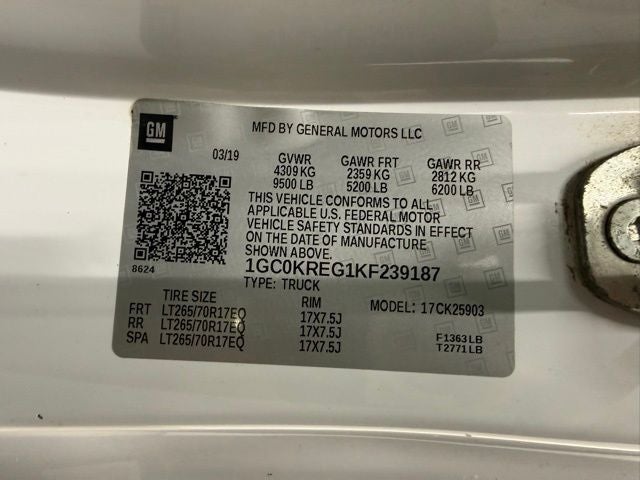 2019 Chevrolet Silverado 2500HD Work Truck