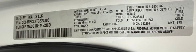 2026 RAM 3500 Tradesman