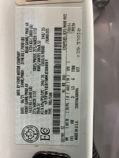 2021 Ford F-150 Lariat