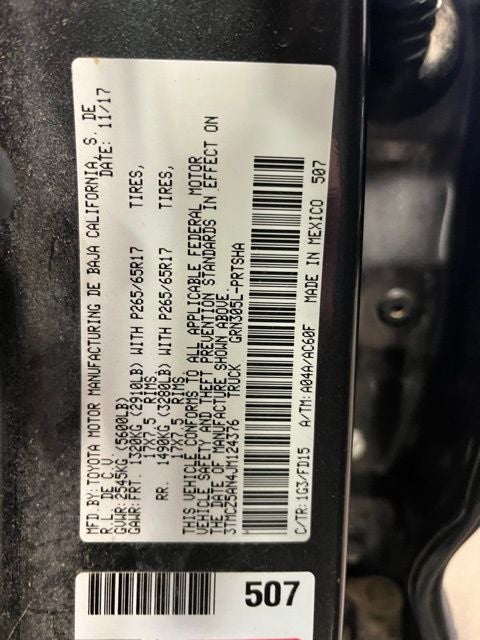 2018 Toyota Tacoma TRD Sport V6