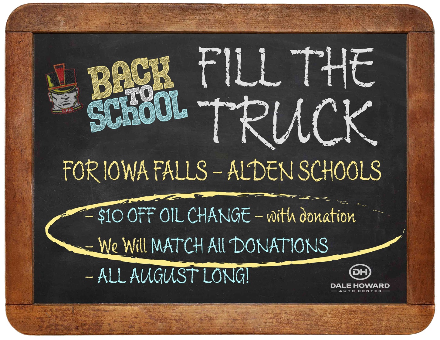 Back to School_Fill The Truck_Iowa Falls