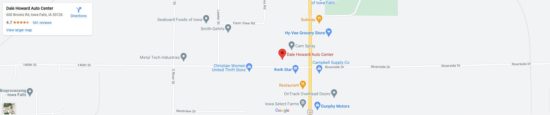 Dale Howard Auto Center in Iowa Falls IA
