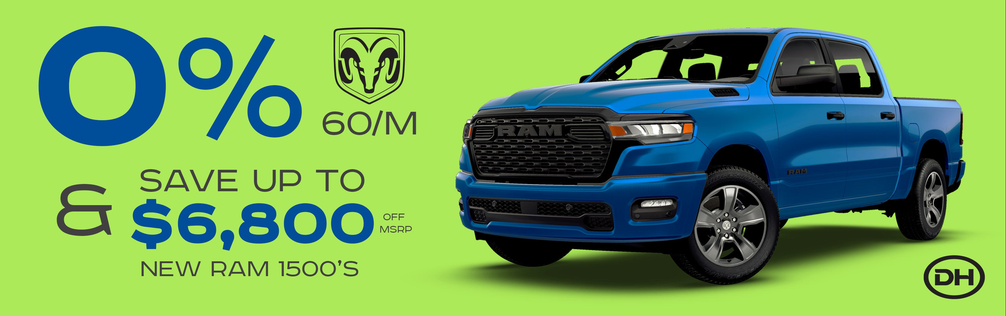 NEW RAM 1500 TRUCKS - 0%*