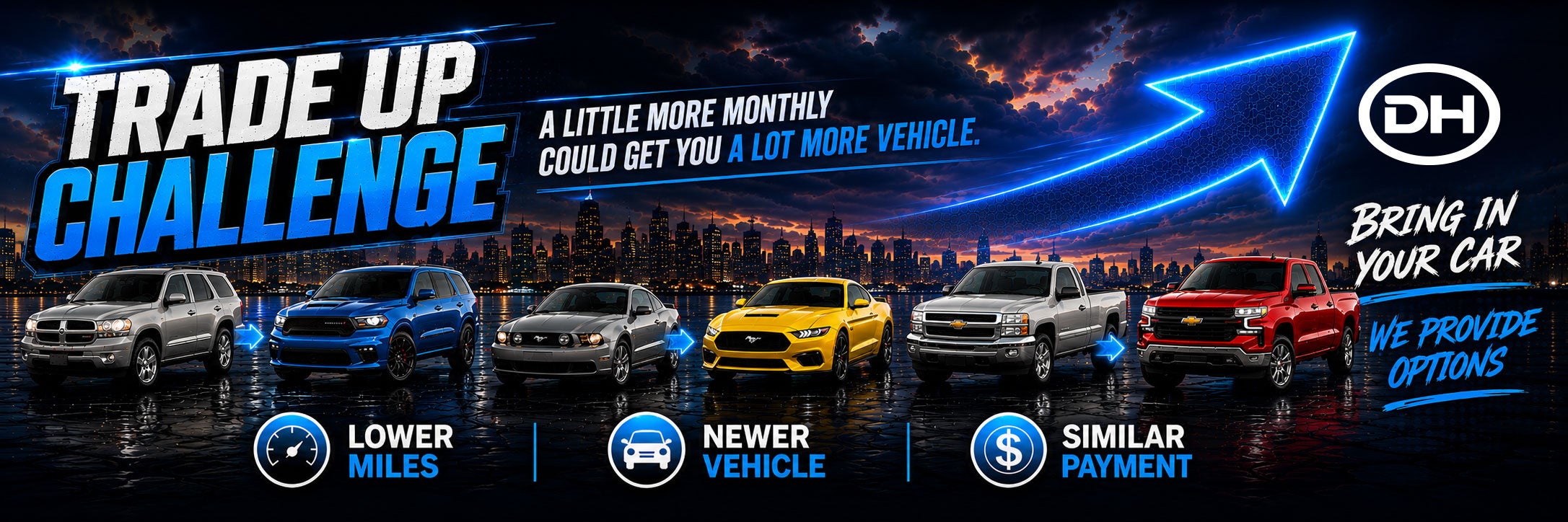Similar Payment - Better Vehicle. Take the Trade Up Challeng