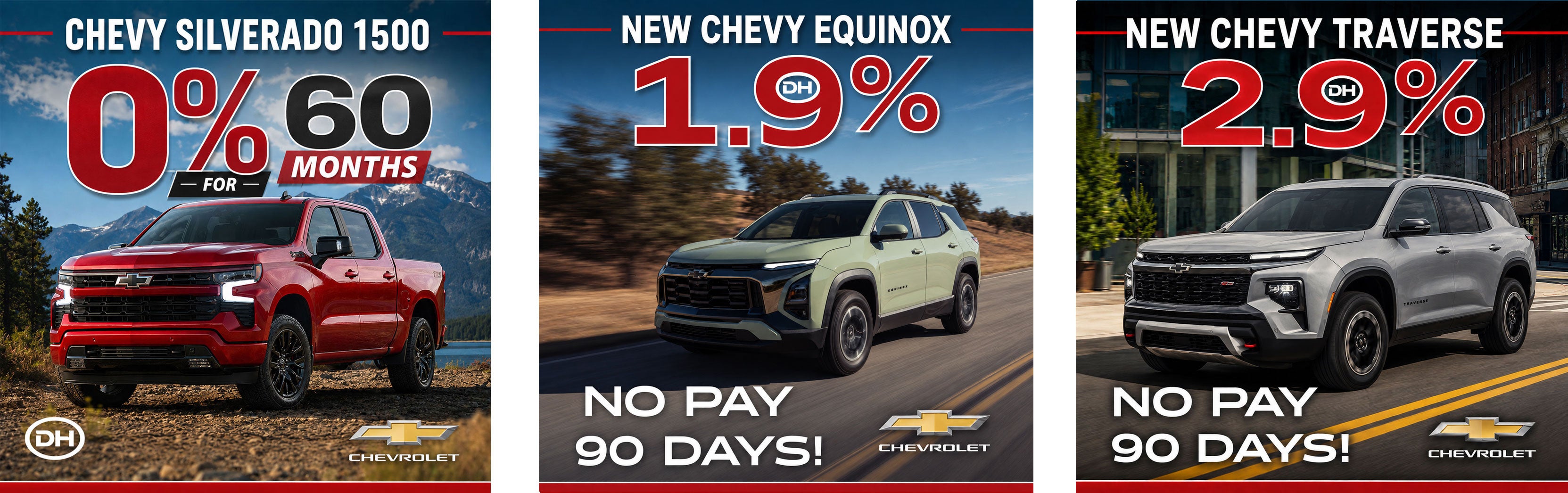 Chevy Silverado, Equinox, & Traverse