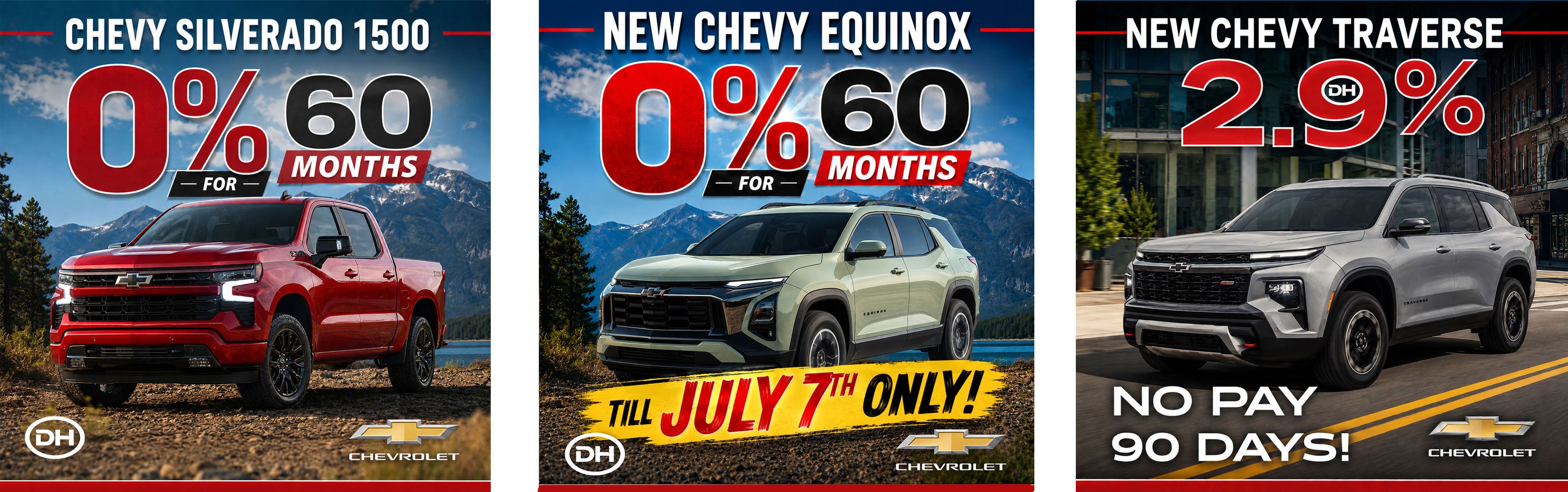 Chevy Silverado, Equinox, & Traverse